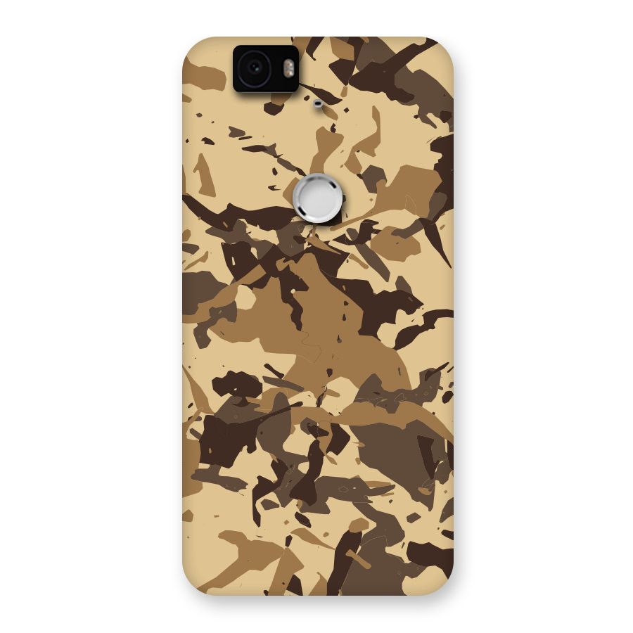 Brown Camouflage Army Back Case for Google Nexus-6P
