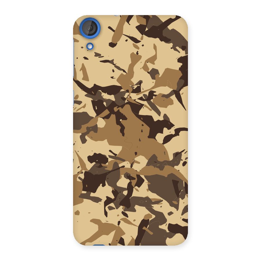 Brown Camouflage Army Back Case for HTC Desire 820