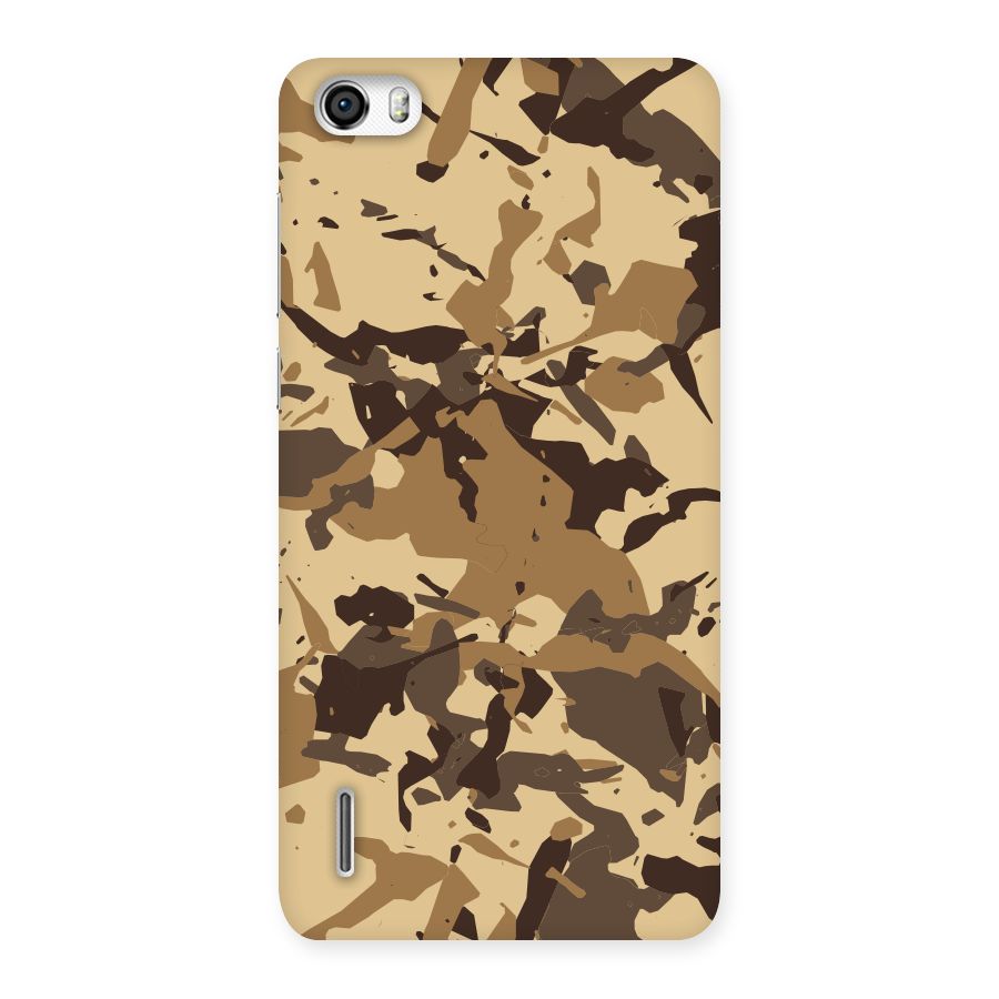 Brown Camouflage Army Back Case for Honor 6