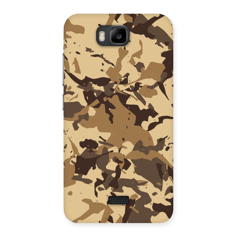 Brown Camouflage Army Back Case for Honor Bee