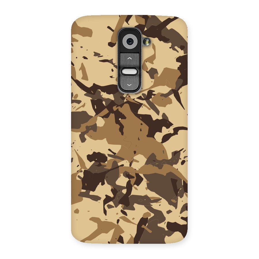 Brown Camouflage Army Back Case for LG G2