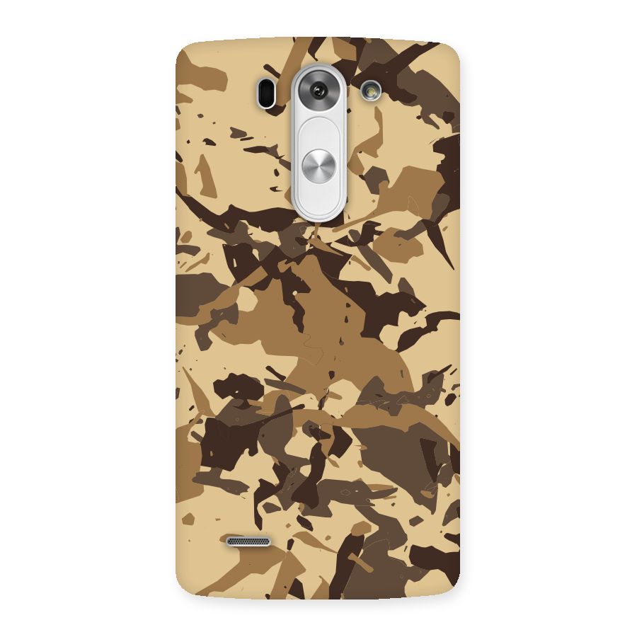 Brown Camouflage Army Back Case for LG G3 Mini