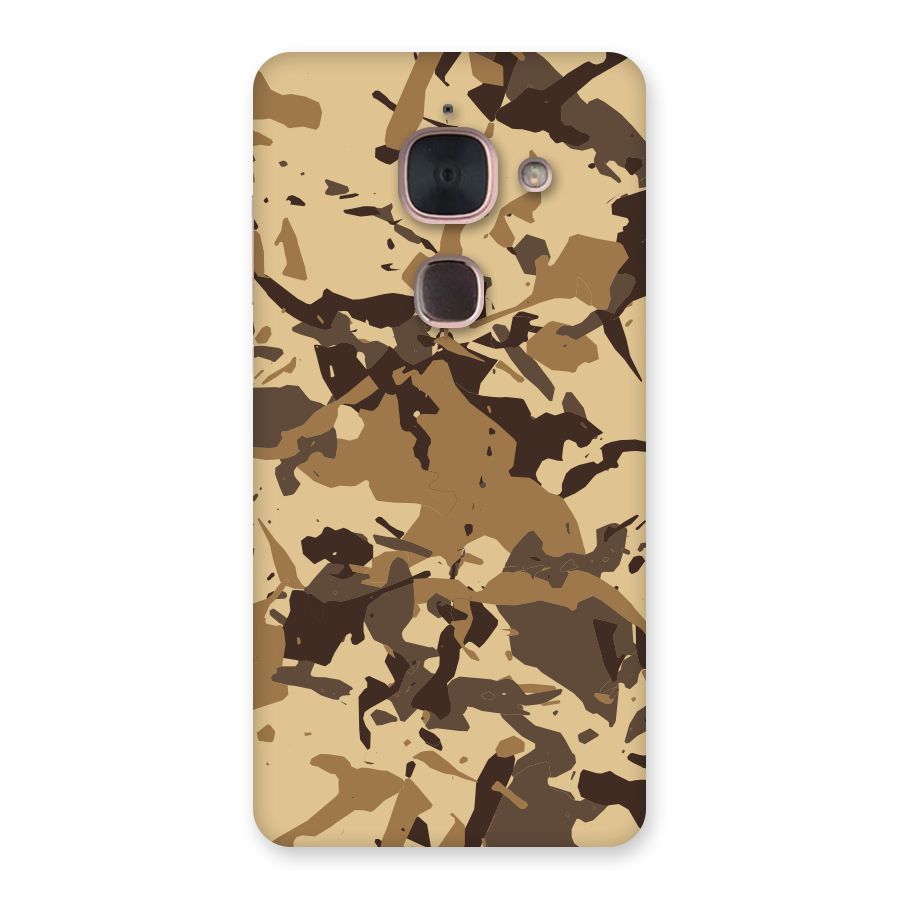 Brown Camouflage Army Back Case for Le Max 2