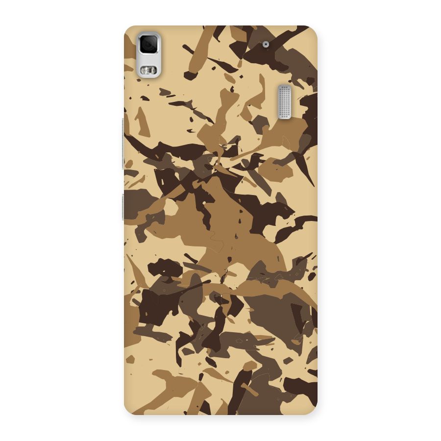 Brown Camouflage Army Back Case for Lenovo K3 Note