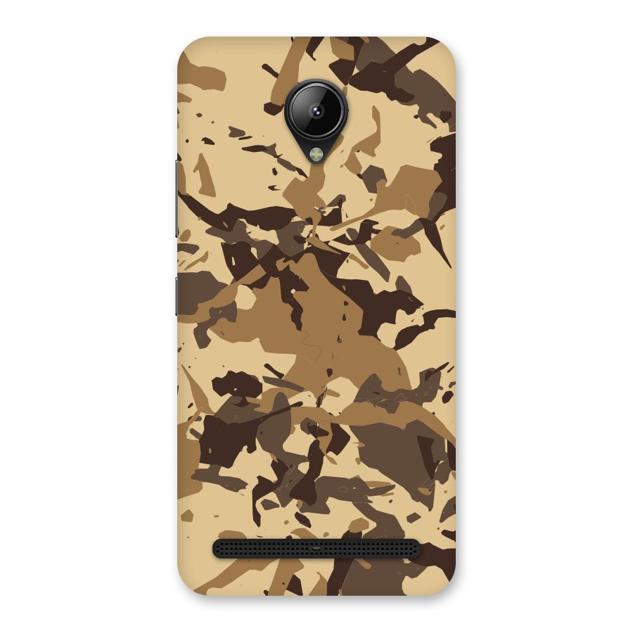 Brown Camouflage Army Back Case for Lenovo C2