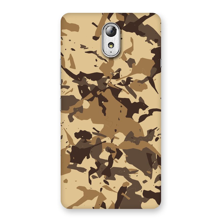 Brown Camouflage Army Back Case for Lenovo Vibe P1M