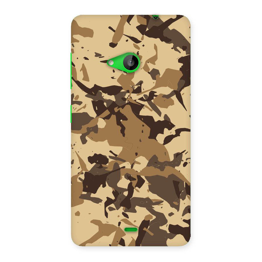 Brown Camouflage Army Back Case for Lumia 535