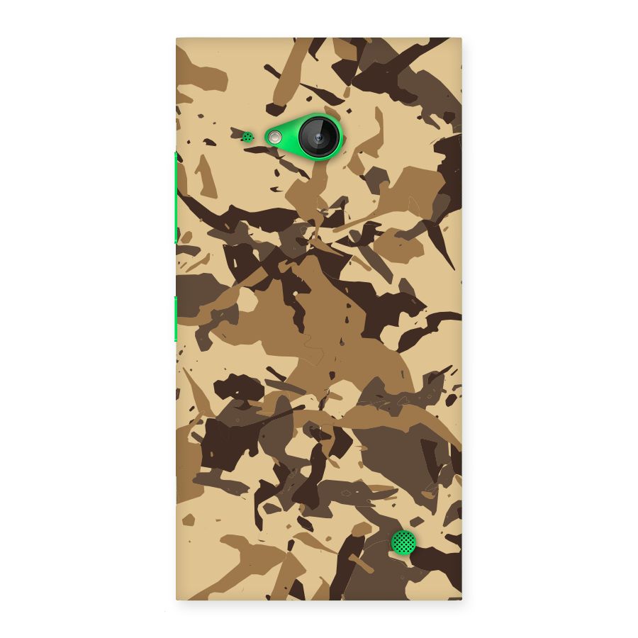 Brown Camouflage Army Back Case for Lumia 730