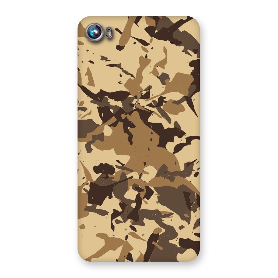 Brown Camouflage Army Back Case for Micromax Canvas Fire 4 A107
