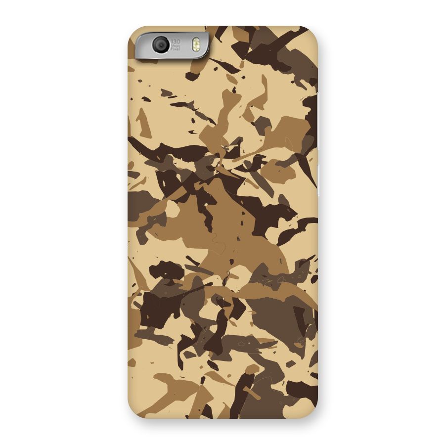Brown Camouflage Army Back Case for Micromax Canvas Knight 2