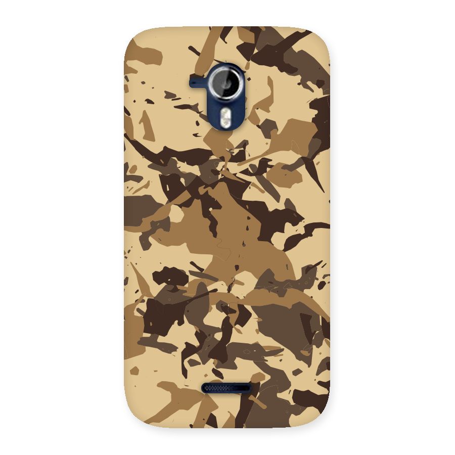 Brown Camouflage Army Back Case for Micromax Canvas Magnus A117