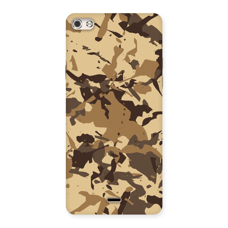 Brown Camouflage Army Back Case for Micromax Canvas Silver 5