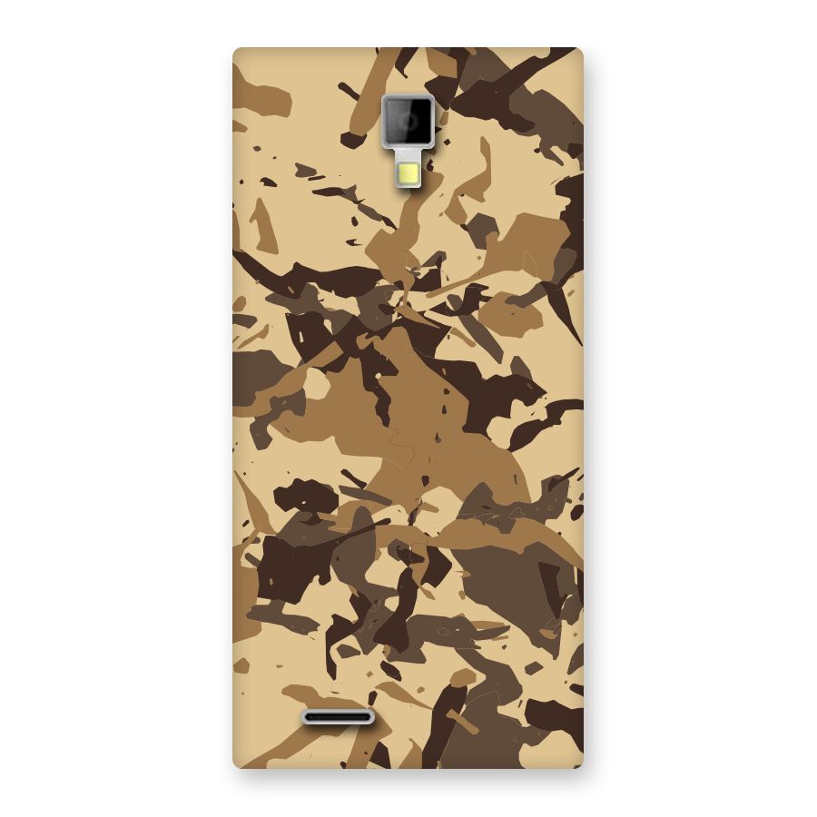 Brown Camouflage Army Back Case for Micromax Canvas Xpress A99