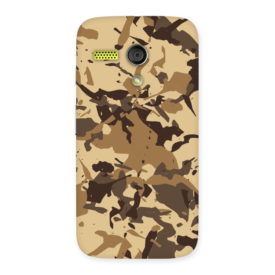 Brown Camouflage Army Back Case for Moto G
