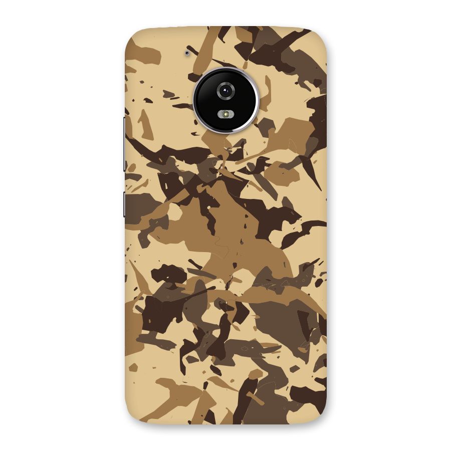 Brown Camouflage Army Back Case for Moto G5