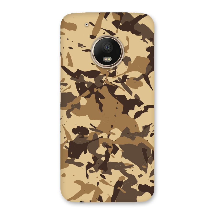 Brown Camouflage Army Back Case for Moto G5 Plus