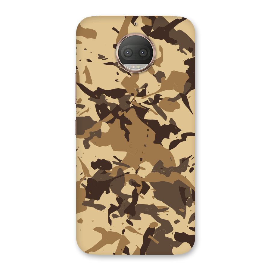 Brown Camouflage Army Back Case for Moto G5s Plus