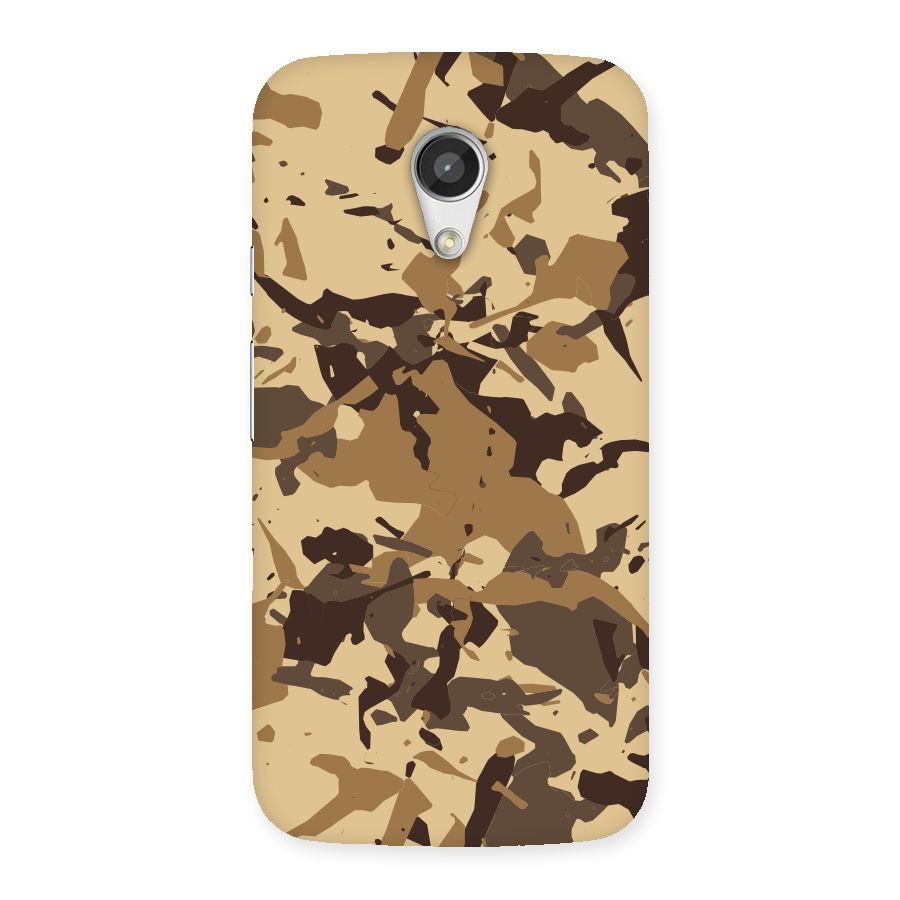 Brown Camouflage Army Back Case for Moto G 2nd Gen