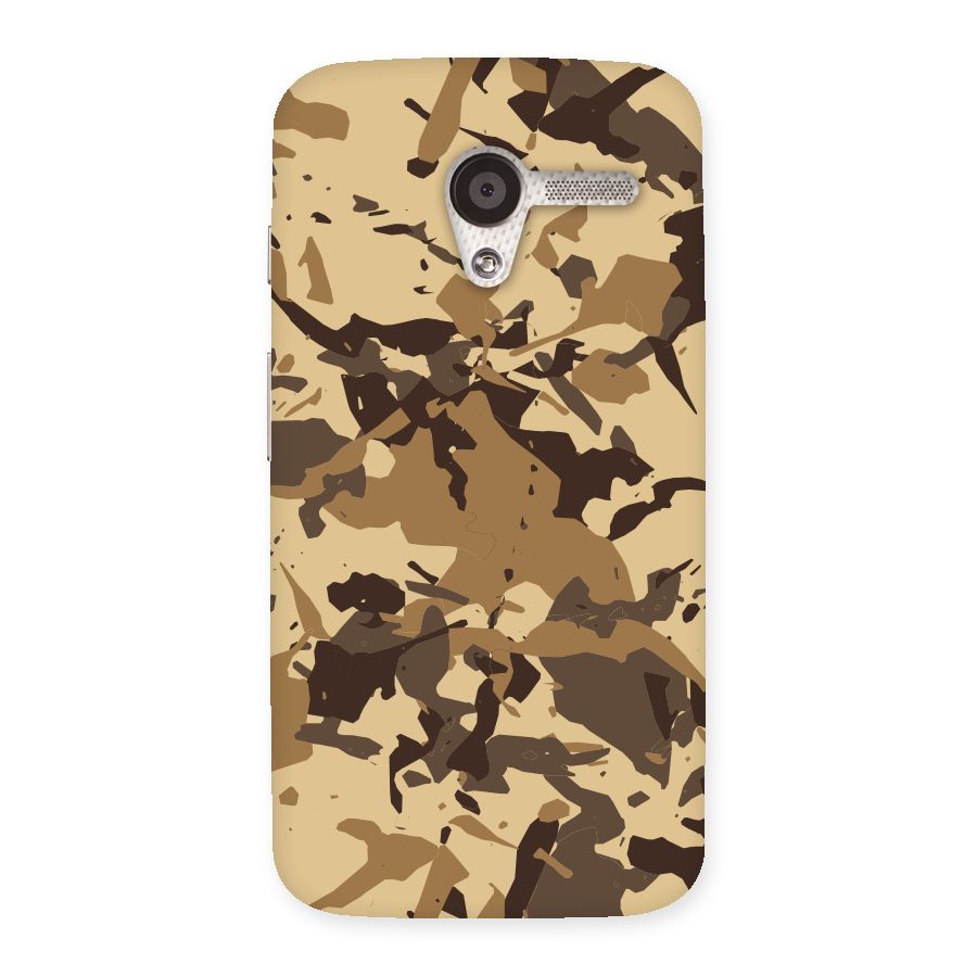 Brown Camouflage Army Back Case for Moto X