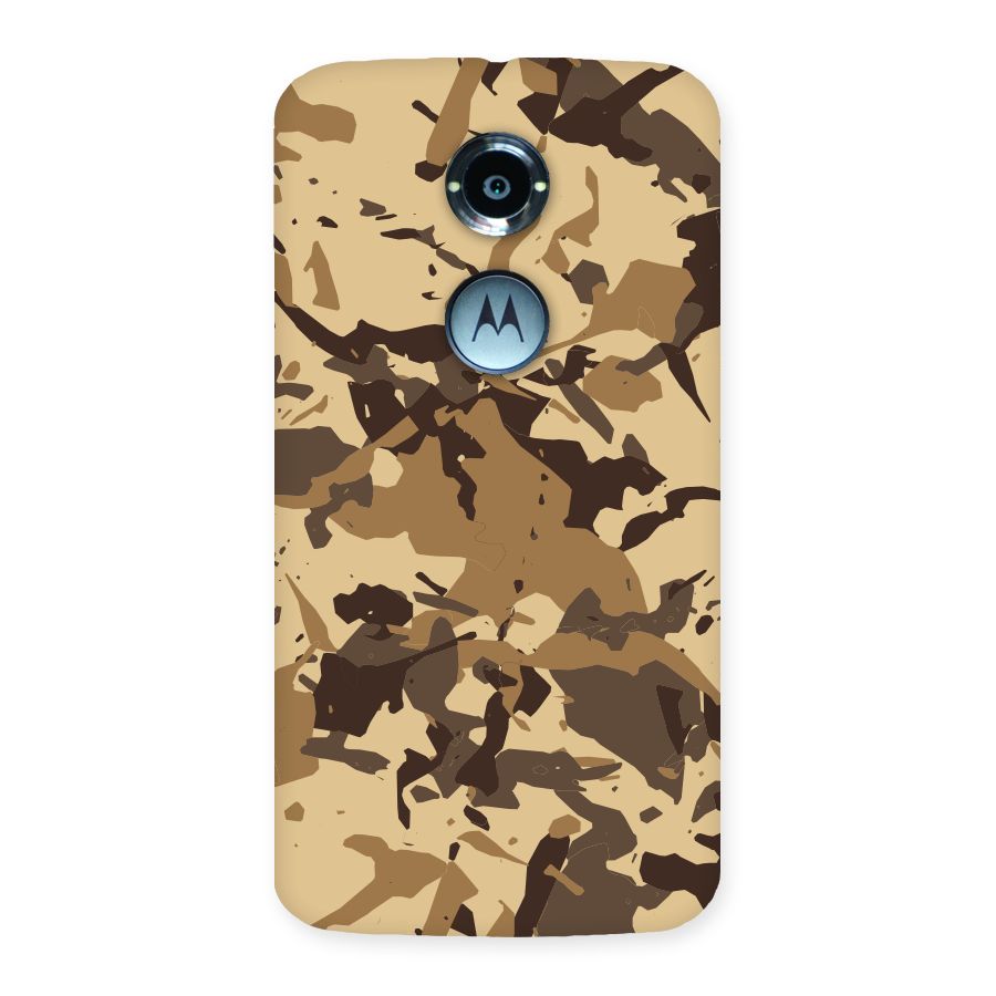 Brown Camouflage Army Back Case for Moto X 2nd Gen