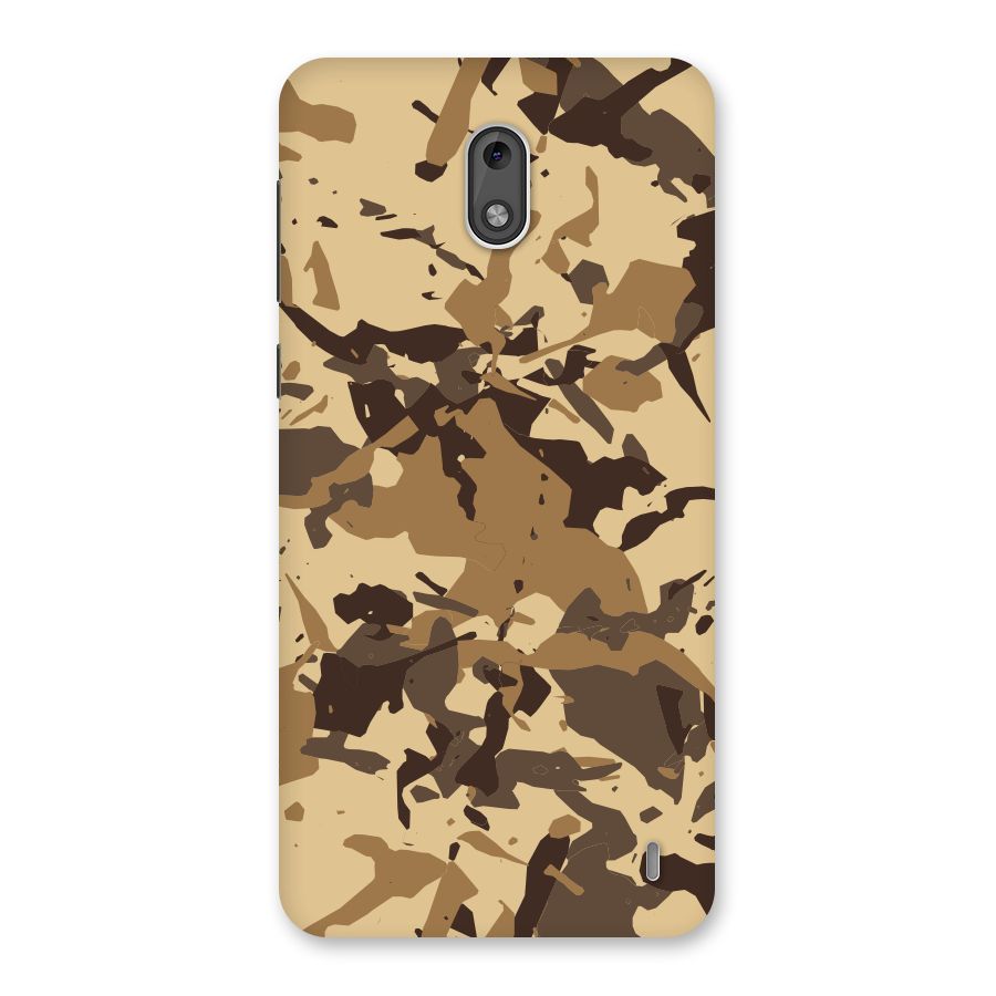 Brown Camouflage Army Back Case for Nokia 2