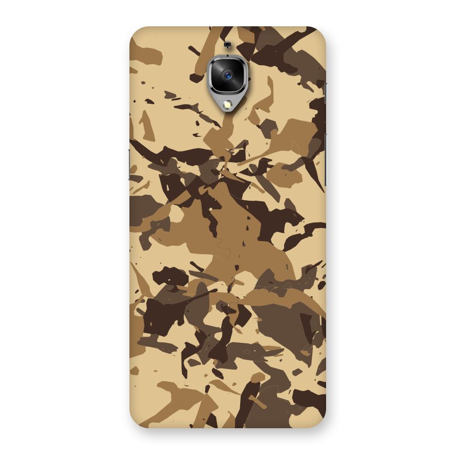 Brown Camouflage Army Back Case for OnePlus 3
