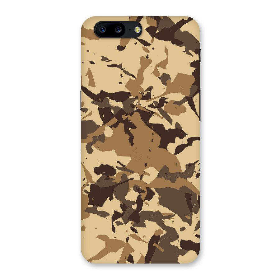 Brown Camouflage Army Back Case for OnePlus 5