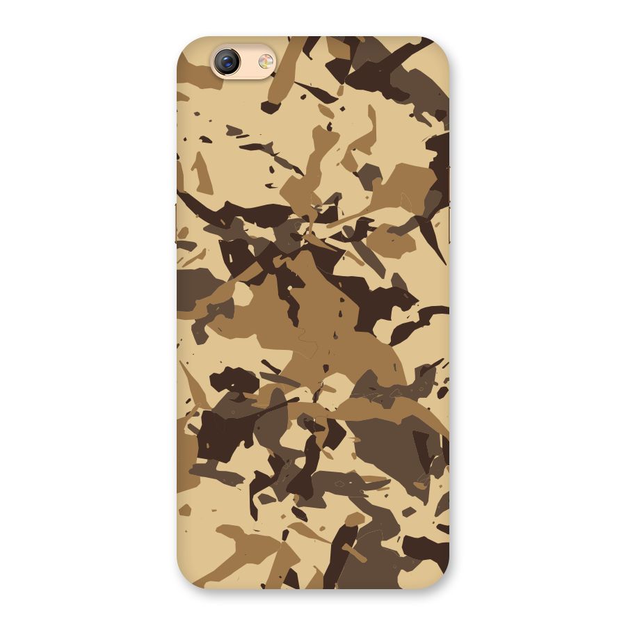 Brown Camouflage Army Back Case for Oppo F3 Plus