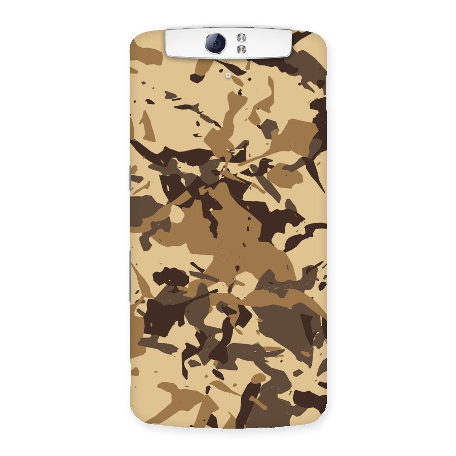 Brown Camouflage Army Back Case for Oppo N1