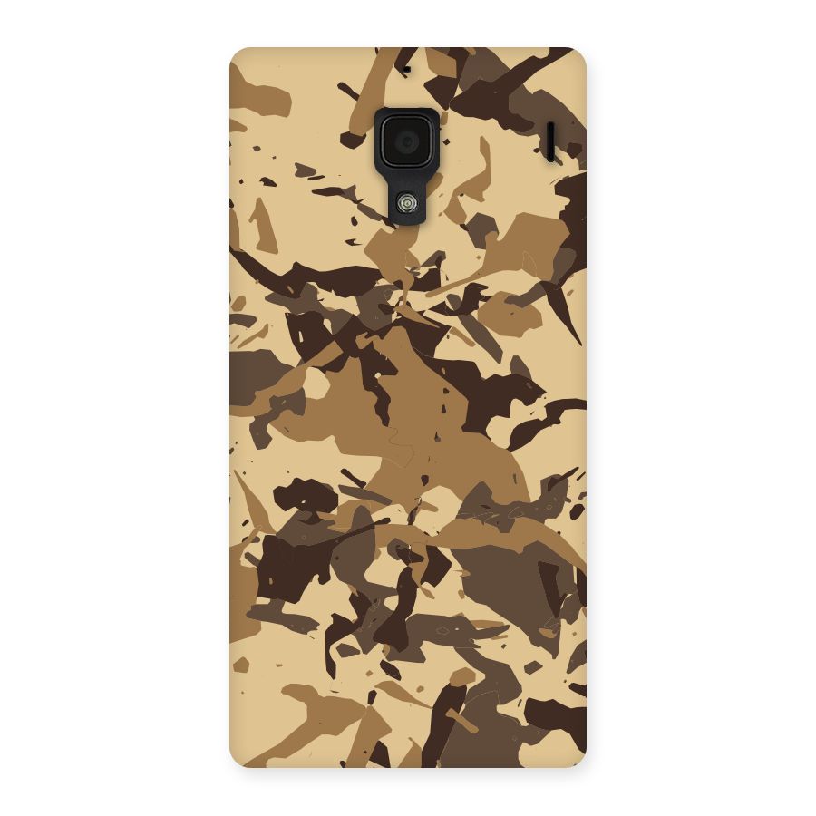 Brown Camouflage Army Back Case for Redmi 1S