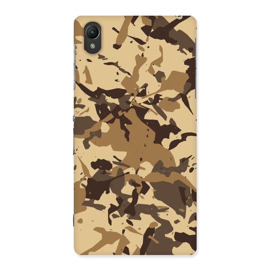 Brown Camouflage Army Back Case for Sony Xperia Z2