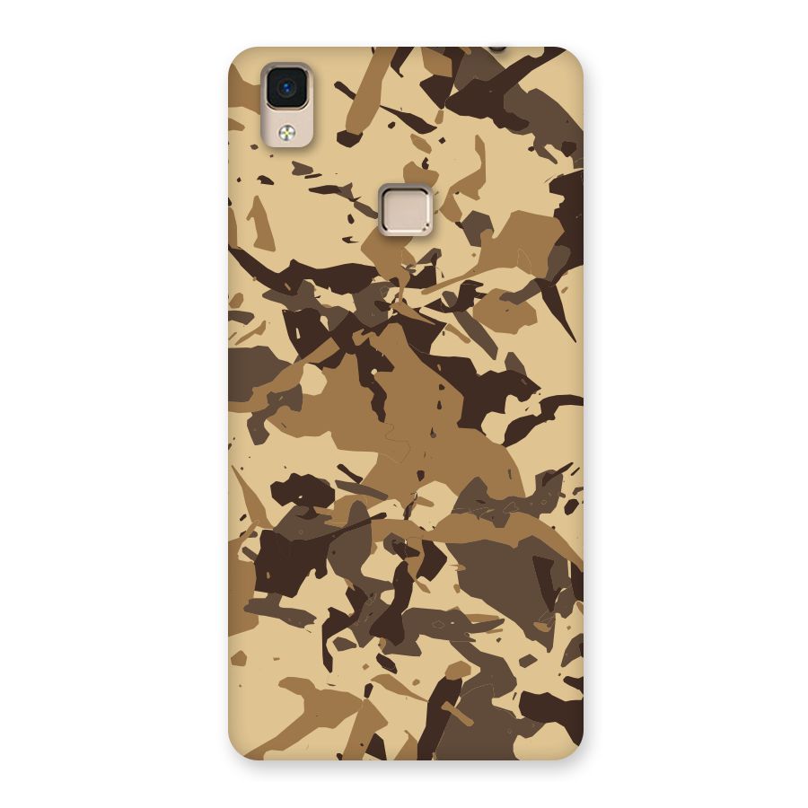 Brown Camouflage Army Back Case for V3 Max