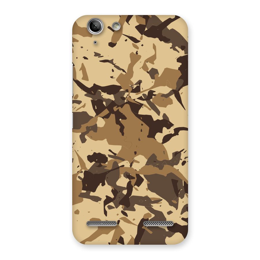 Brown Camouflage Army Back Case for Vibe K5