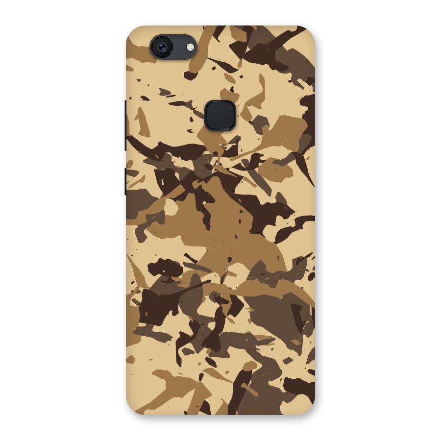 Brown Camouflage Army Back Case for Vivo V7 Plus