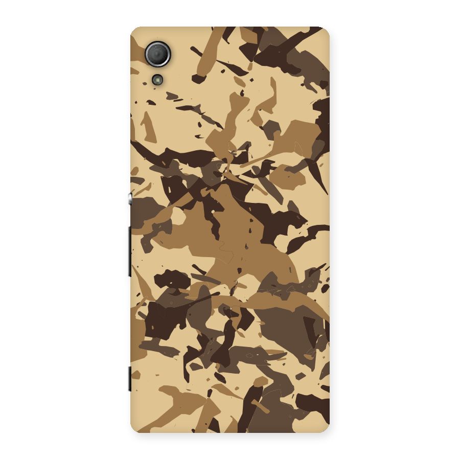 Brown Camouflage Army Back Case for Xperia Z4