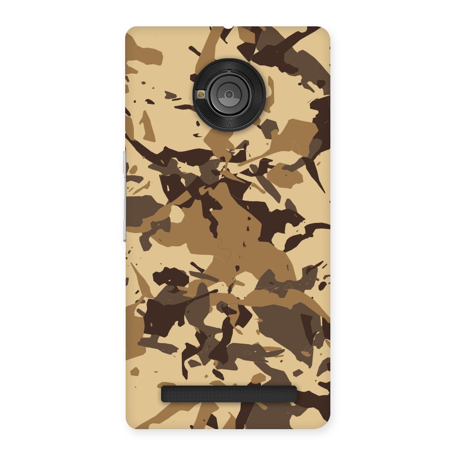 Brown Camouflage Army Back Case for Yu Yunique