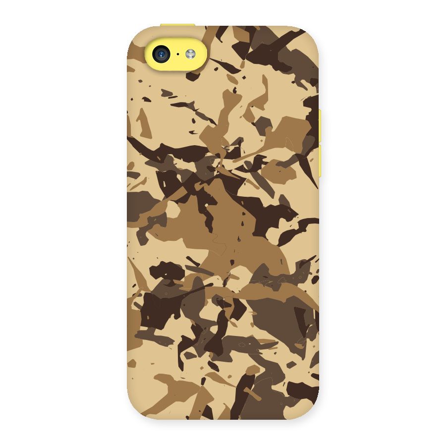 Brown Camouflage Army Back Case for iPhone 5C