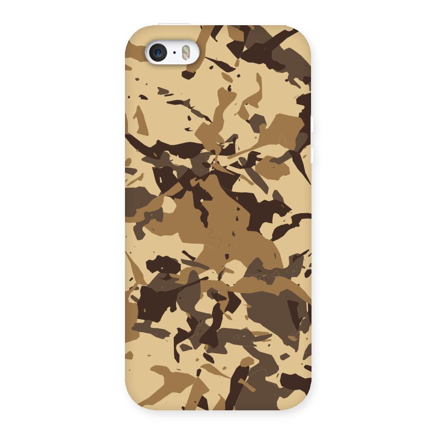 Brown Camouflage Army Back Case for iPhone SE