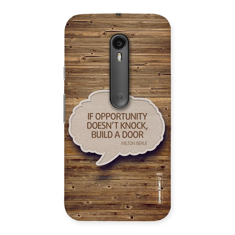 Build Your Door Back Case for Moto G Turbo
