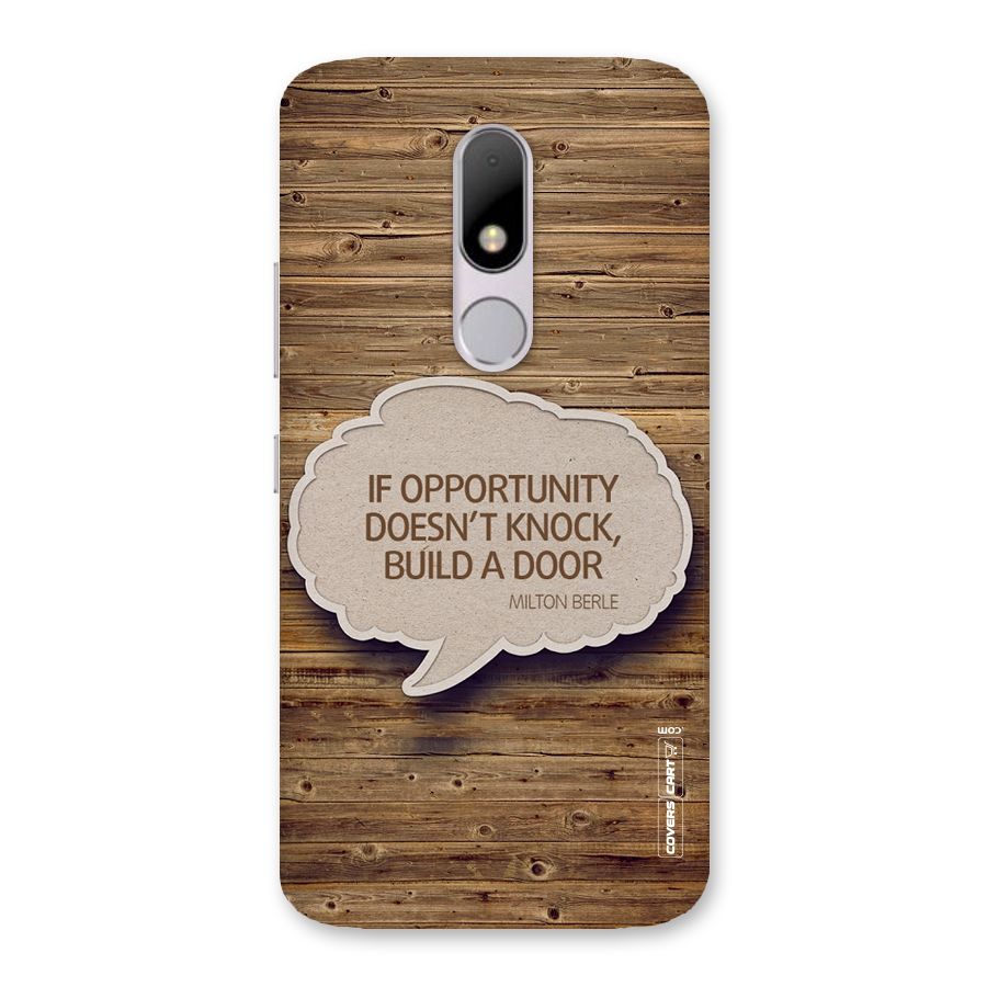 Build Your Door Back Case for Moto M