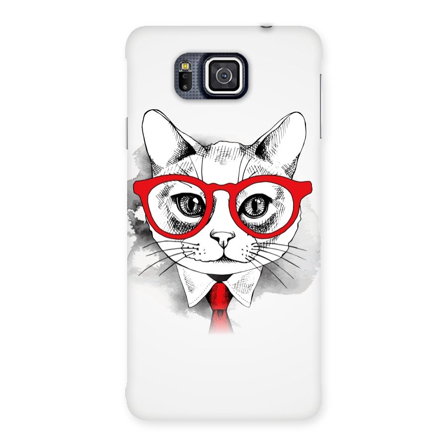 Business Cat Back Case for Galaxy Alpha
