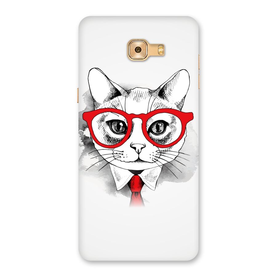 Business Cat Back Case for Galaxy C9 Pro
