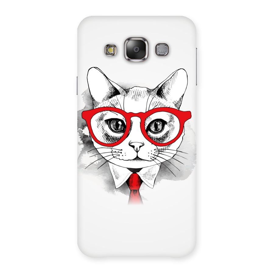 Business Cat Back Case for Galaxy E7