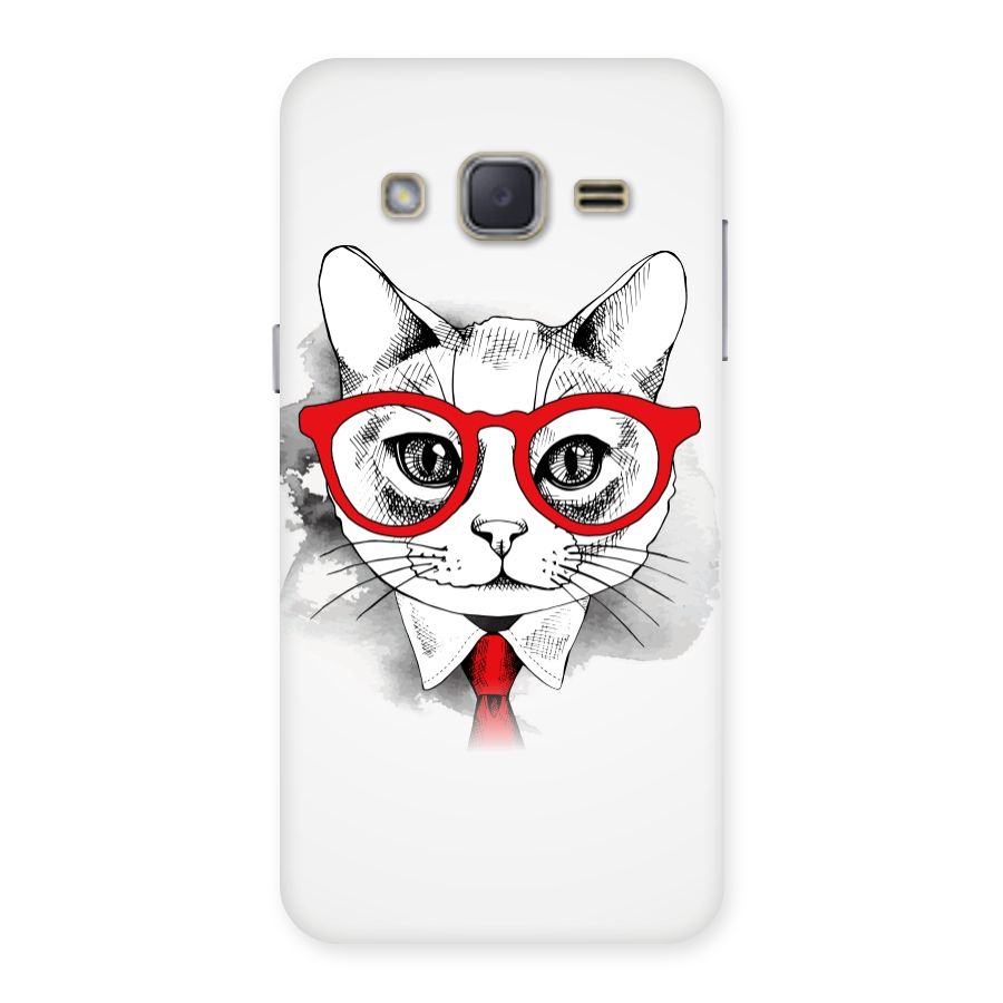 Business Cat Back Case for Galaxy J2