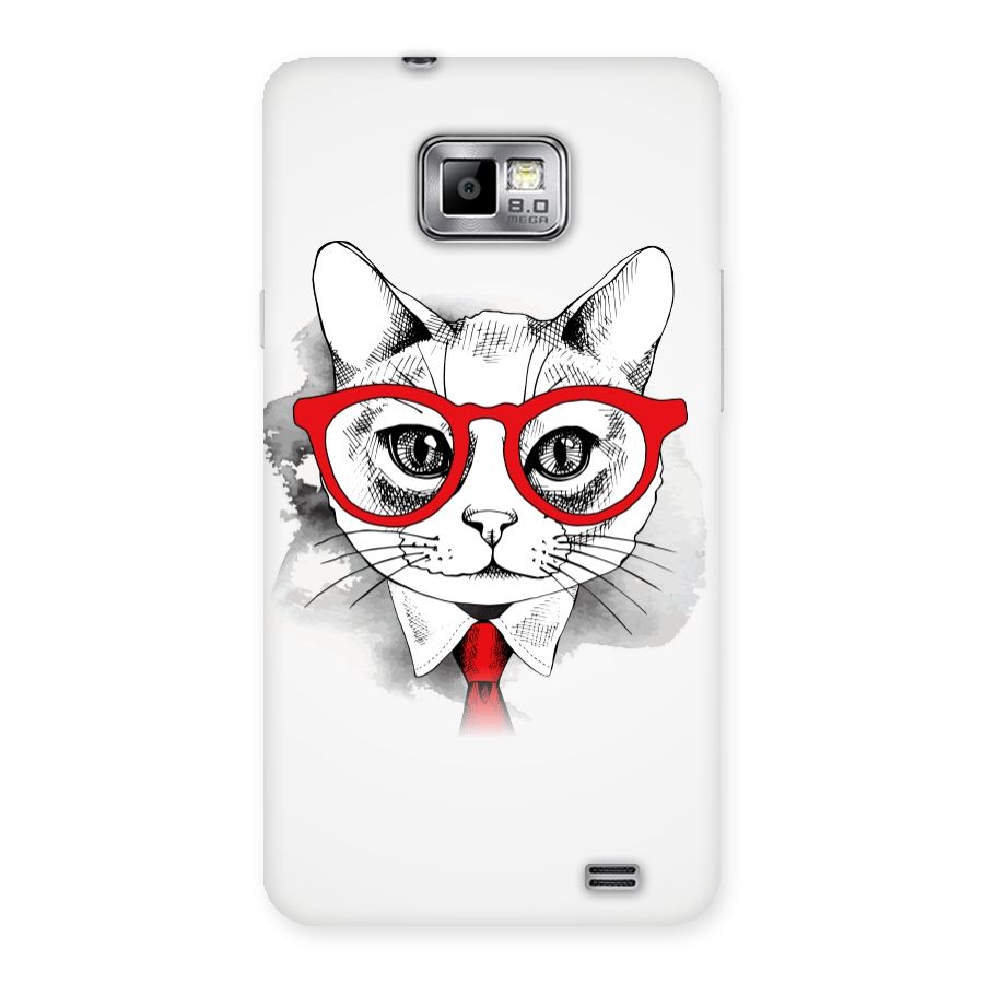 Business Cat Back Case for Galaxy S2