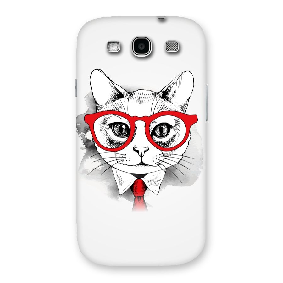 Business Cat Back Case for Galaxy S3
