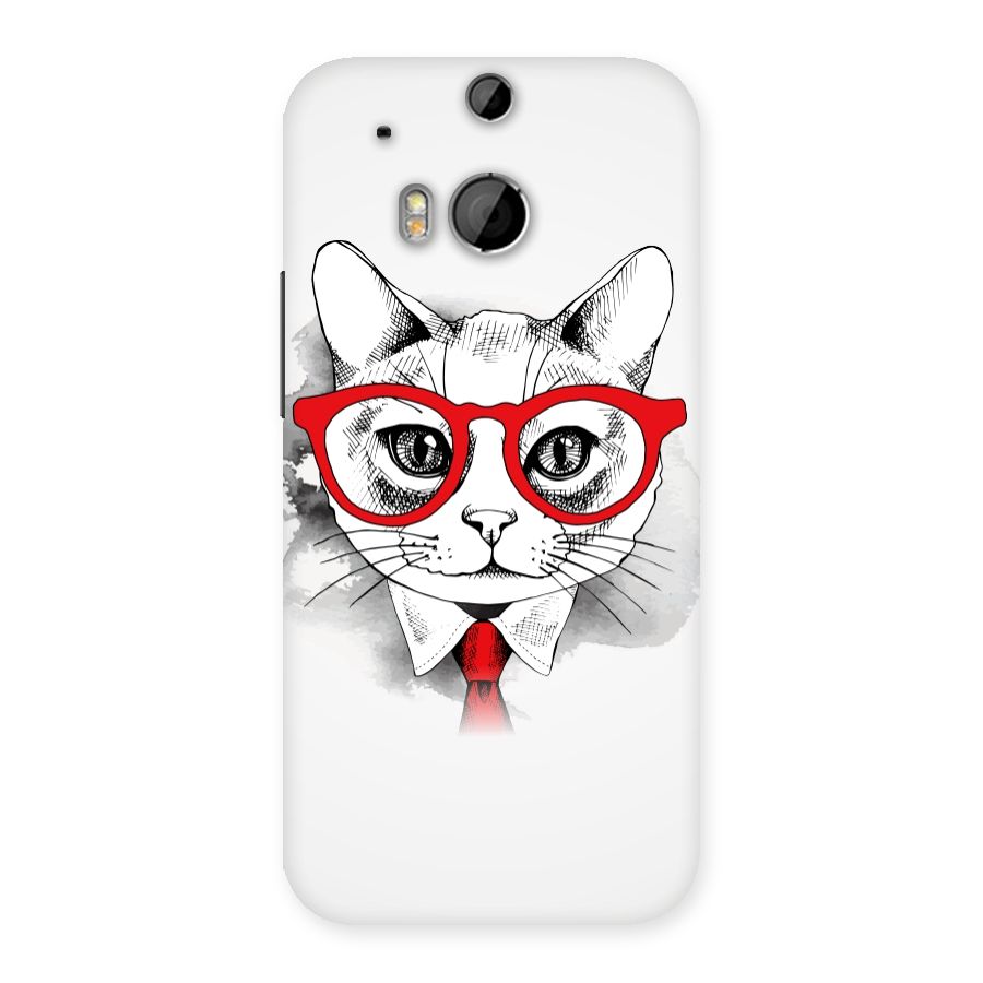 Business Cat Back Case for HTC One M8