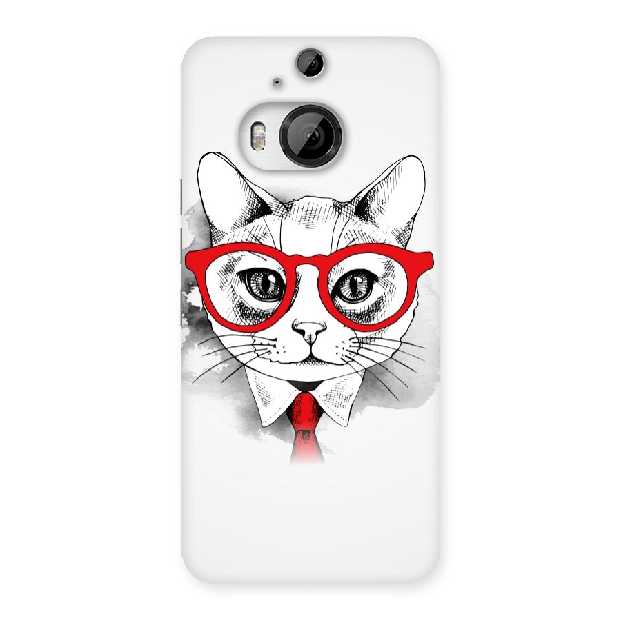 Business Cat Back Case for HTC One M9 Plus