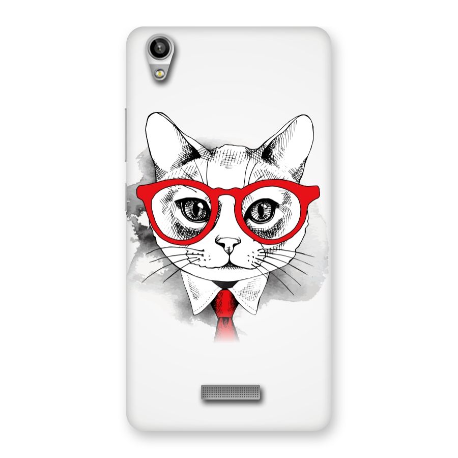 Business Cat Back Case for Lava-Pixel-V1