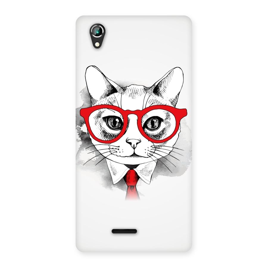 Business Cat Back Case for Lava Iris 800